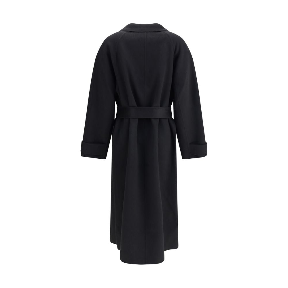 Black Wool Coat - ventzia