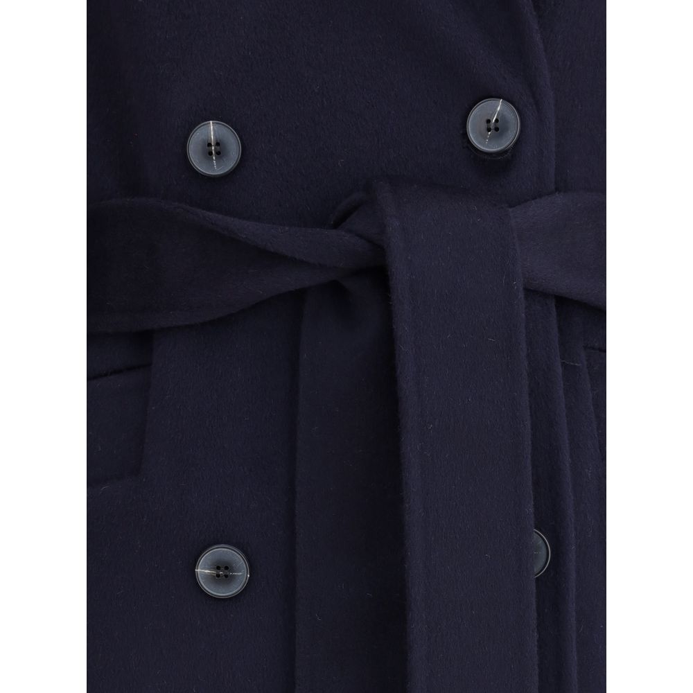 Blue Wool Coat - ventzia