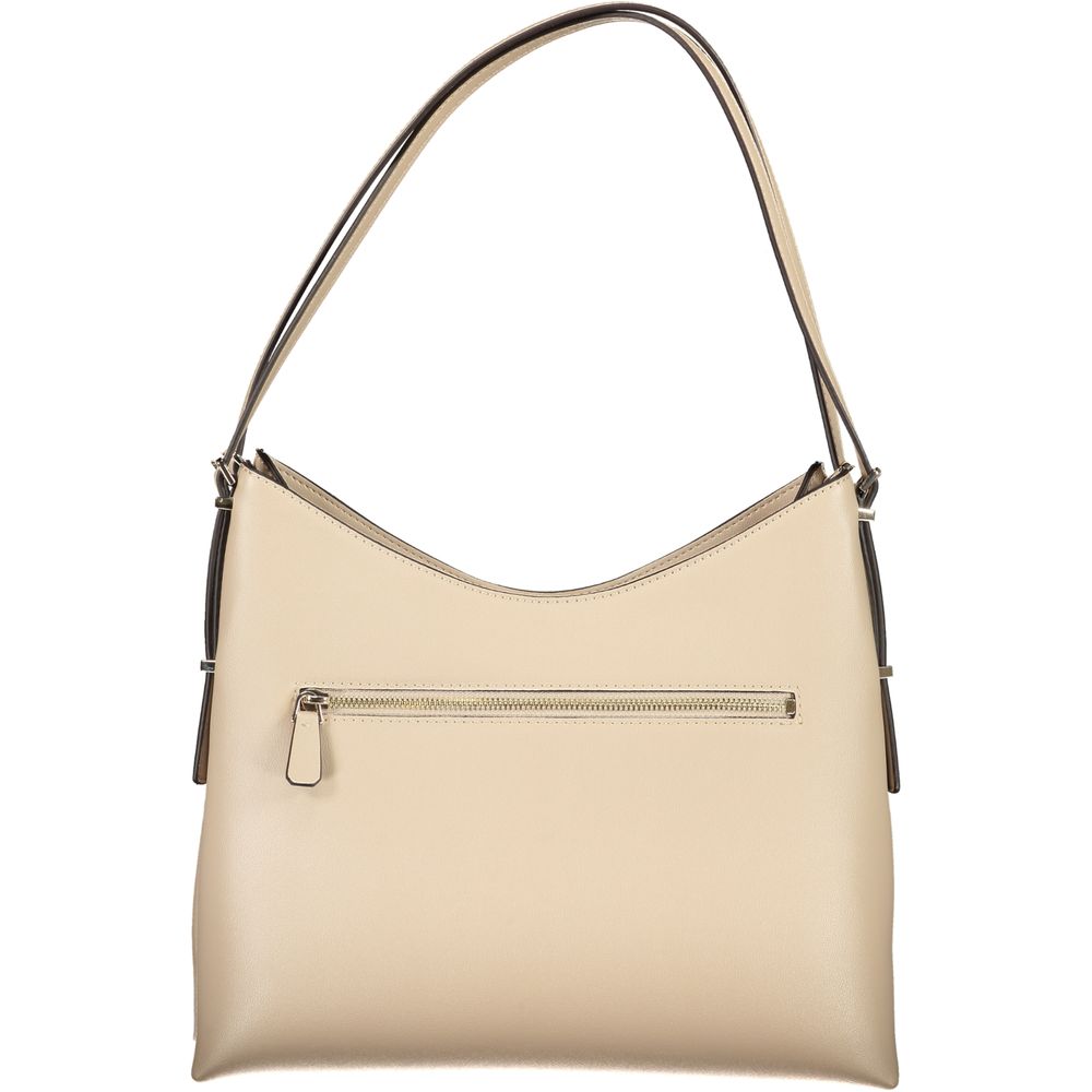 Beige Polyethylene Handbag