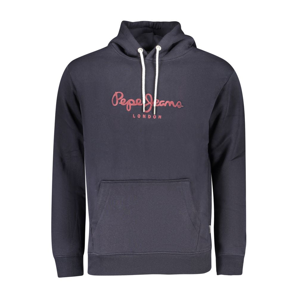 Blue Cotton Men's Sweatshirt - ventzia