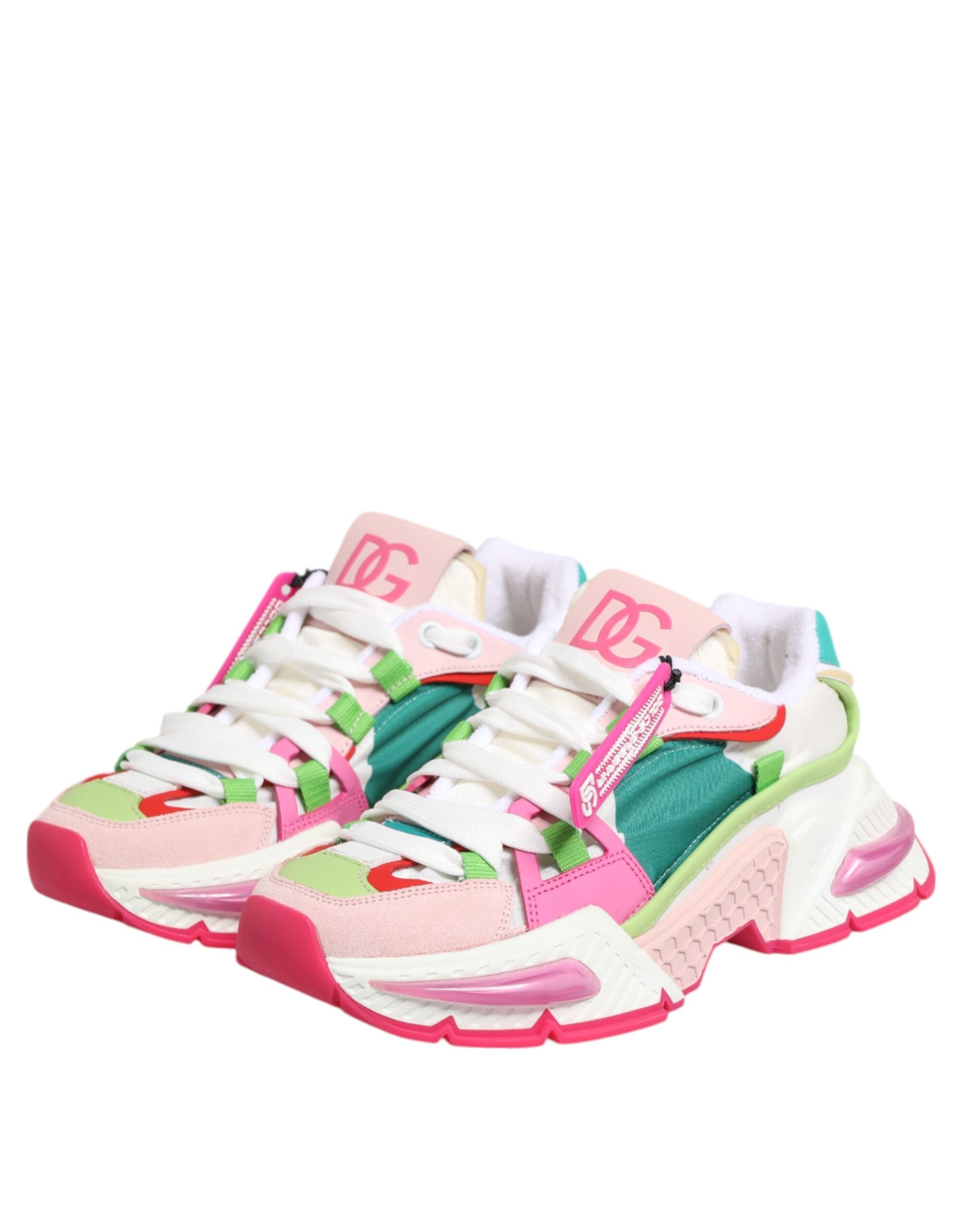Multicolor Leather Airmaster Low Top Sneaker Shoes - ventzia