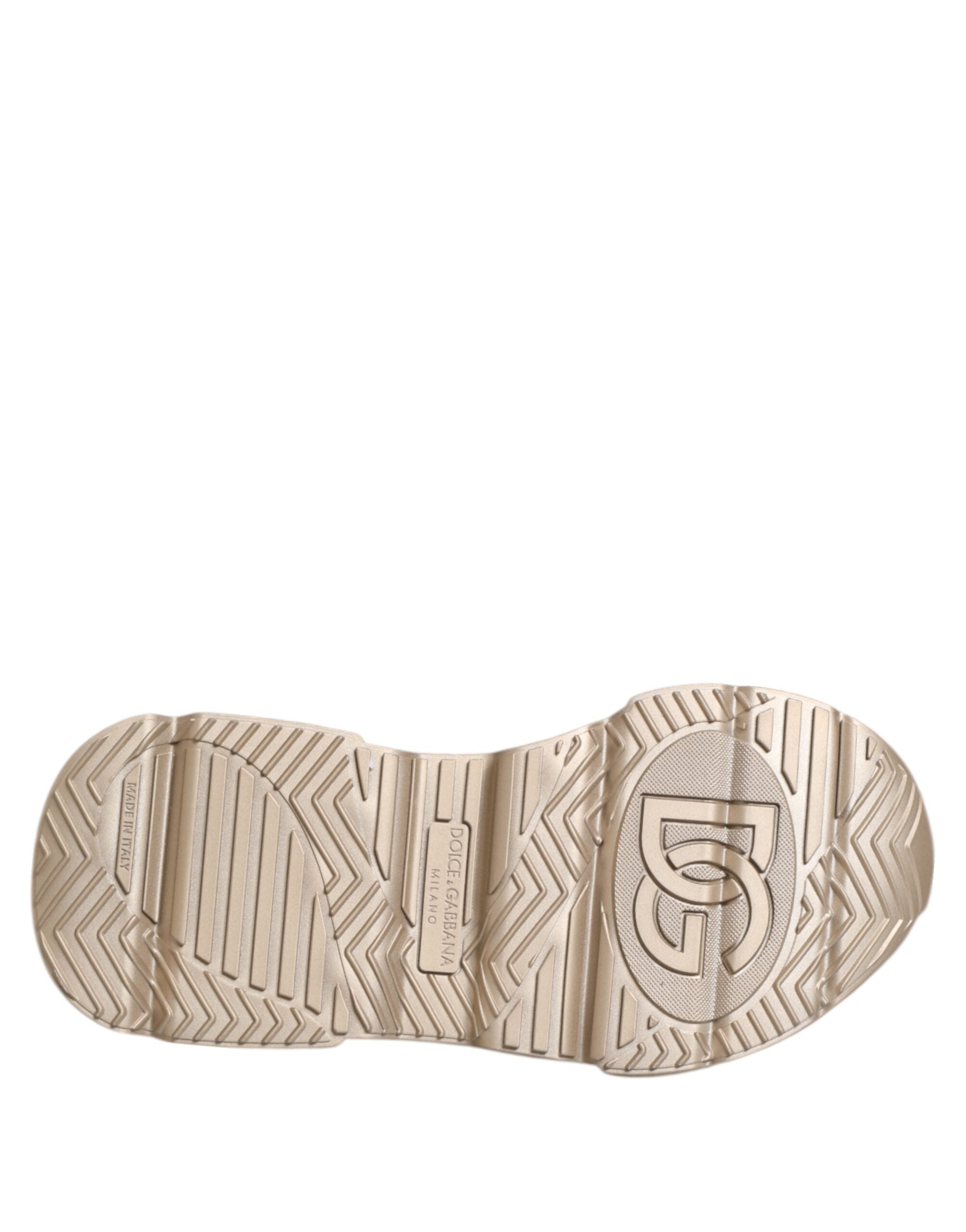 Gold Leather Daymaster Women Sneaker Shoes - ventzia