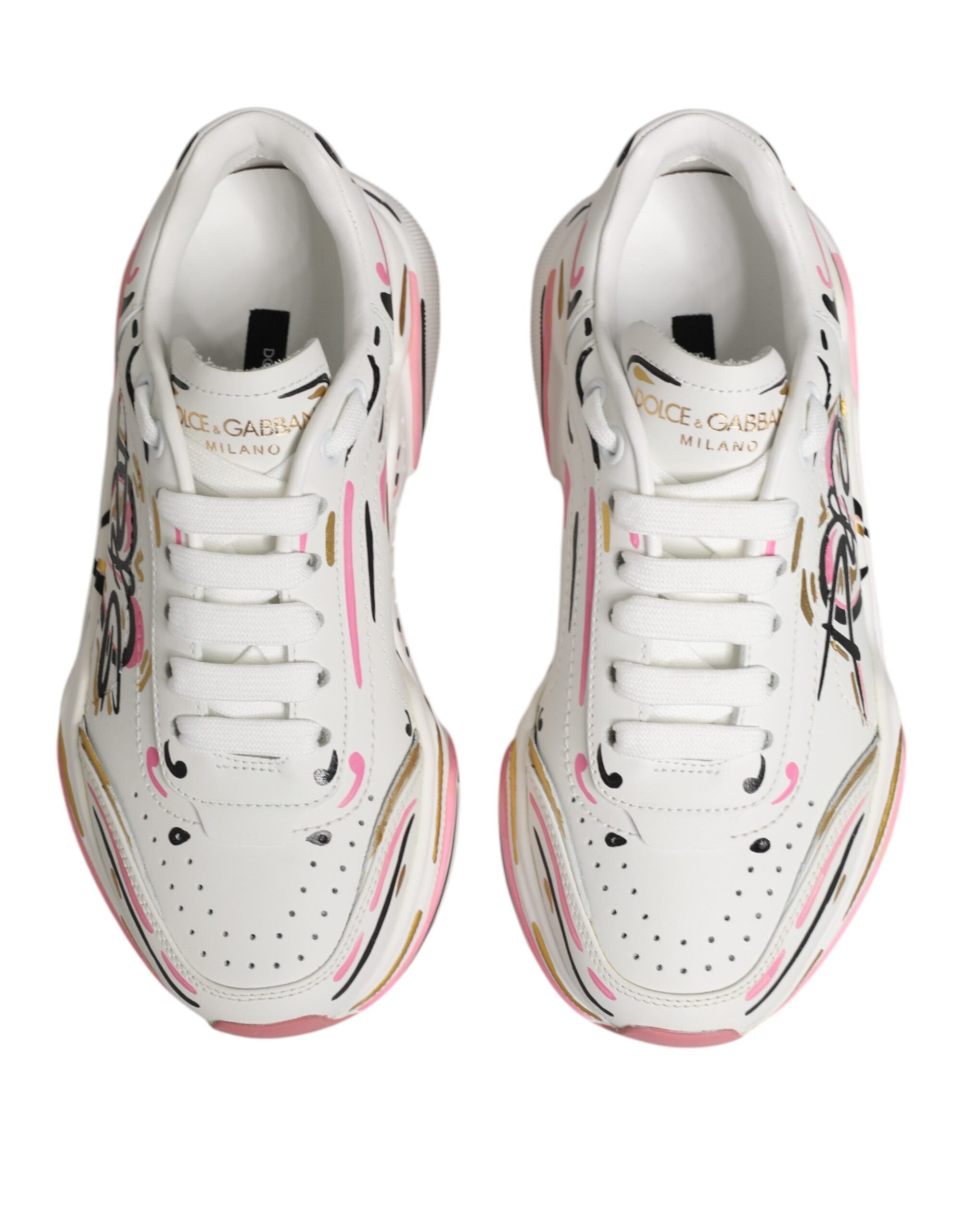 Multicolor Hand Painted DAYMASTER Sneaker Shoes - ventzia