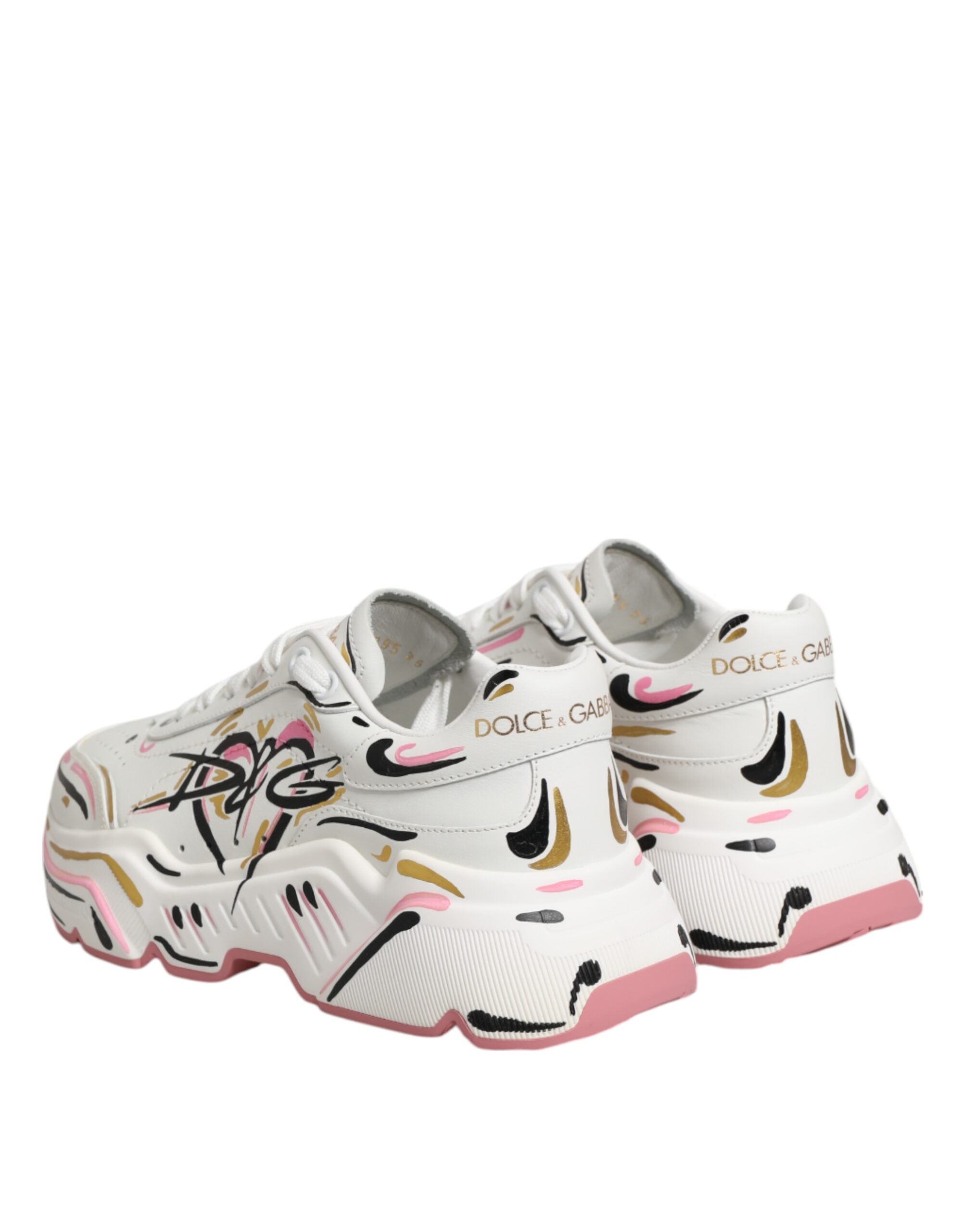 Multicolor Hand Painted DAYMASTER Sneaker Shoes - ventzia