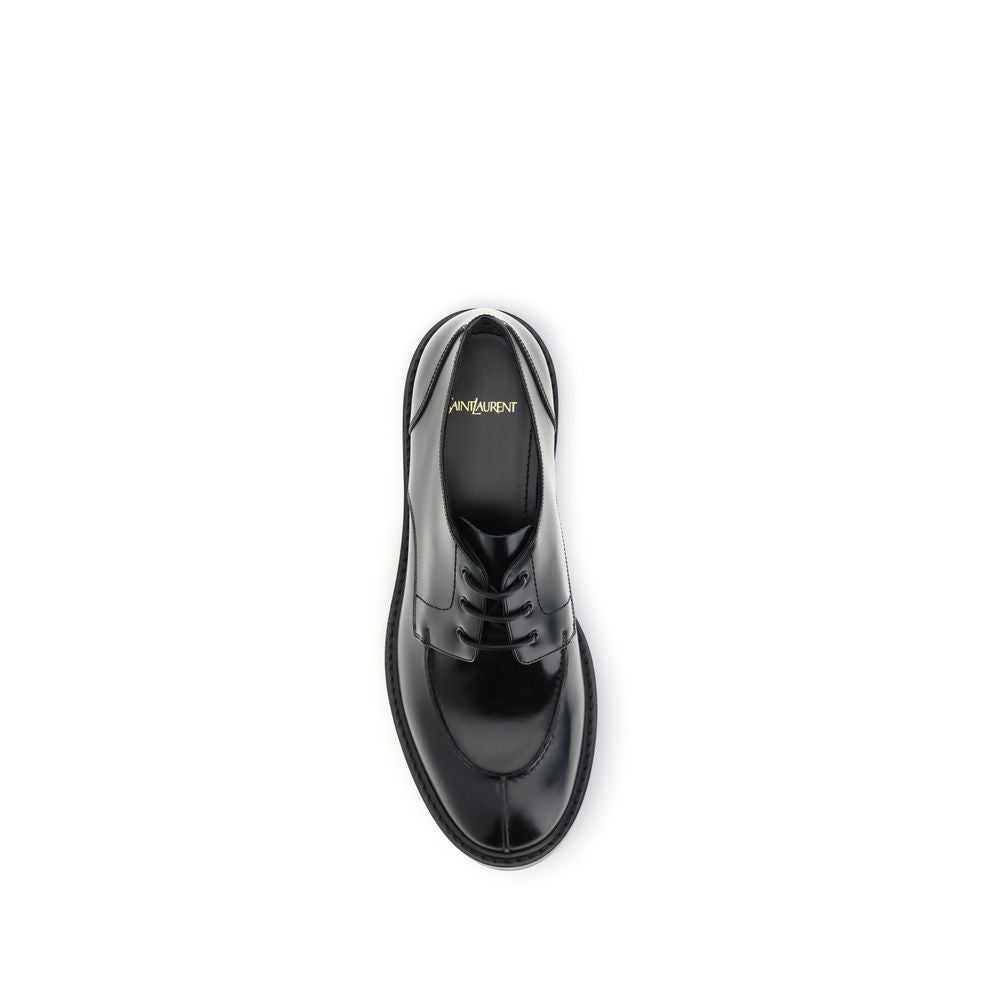 Black Calf Leather Bos Taurus Oxfords And Derbies - ventzia