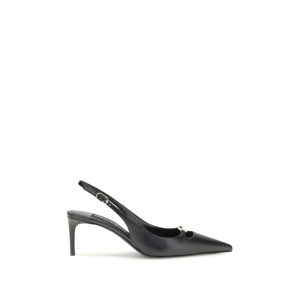 Black Goatskin High Heel Pumps - ventzia