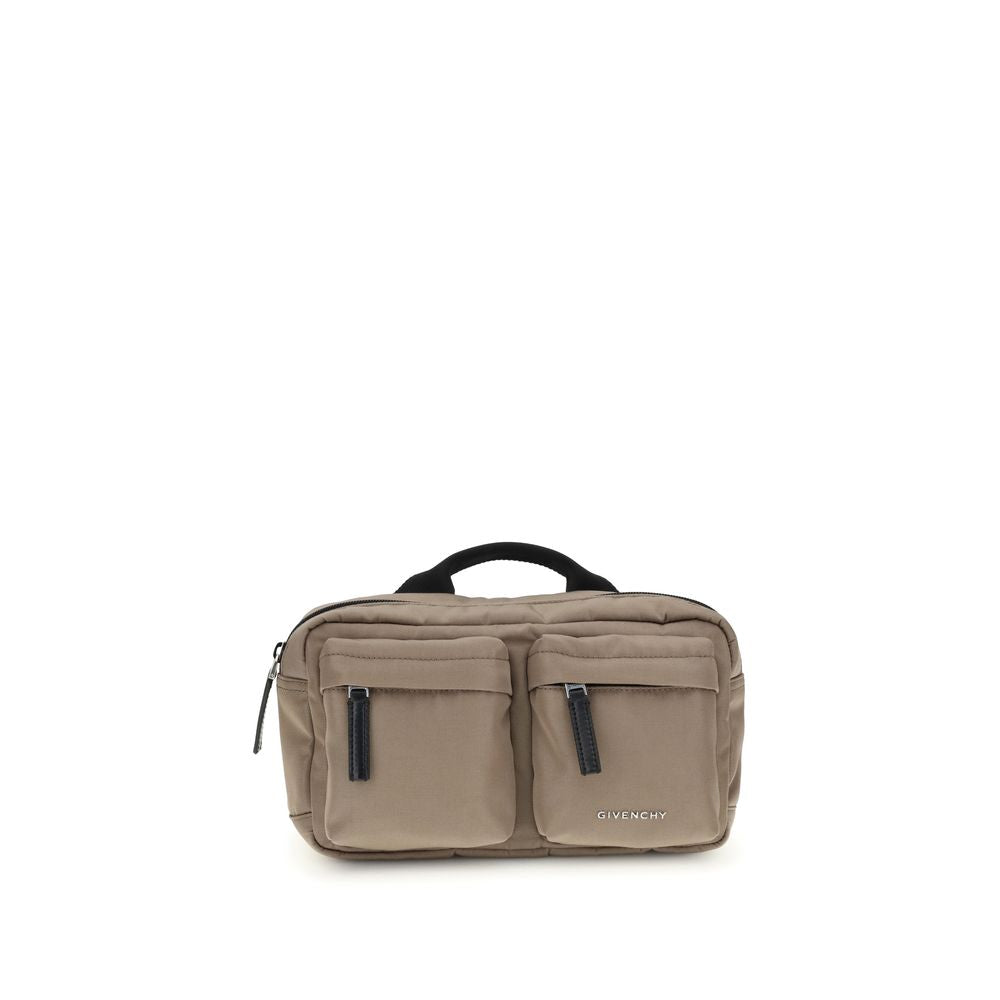 Beige Polyamide Handbag - ventzia