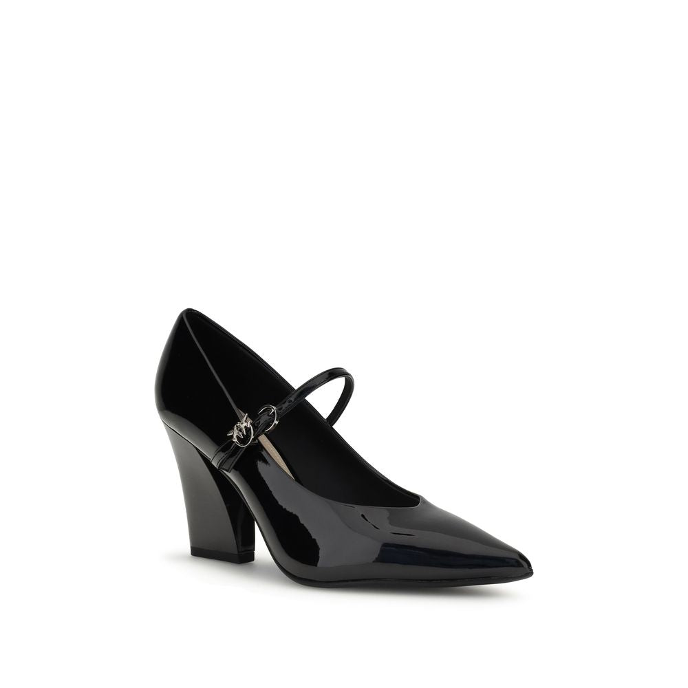 Black Calf Leather Bos Taurus High Heel Pumps - ventzia