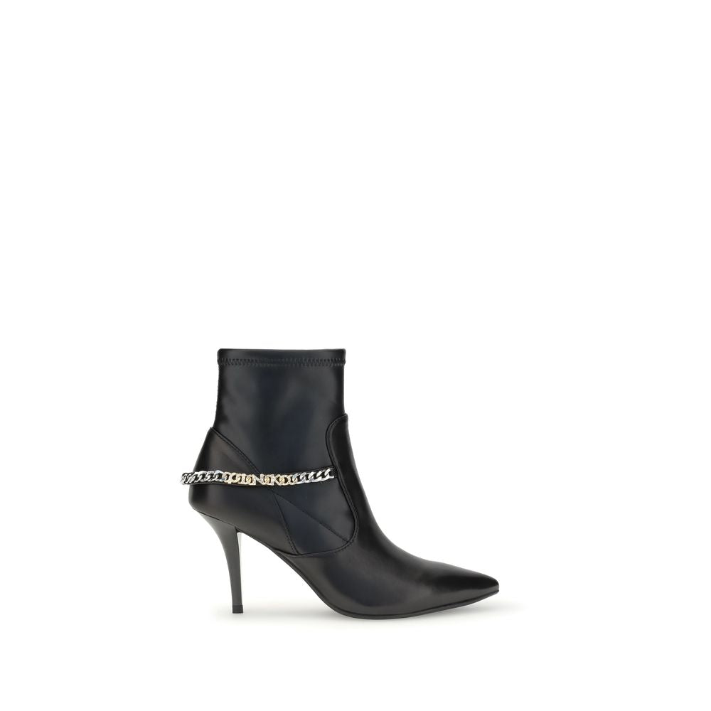 Black Calf Leather Bos Taurus Ankle Boots - ventzia