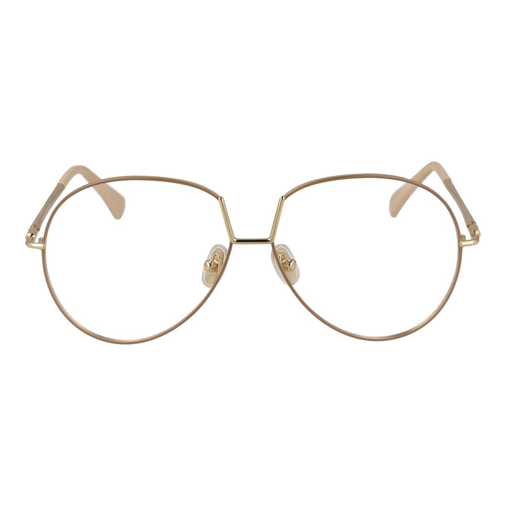 Beige Metal Glasses (Frames) - ventzia