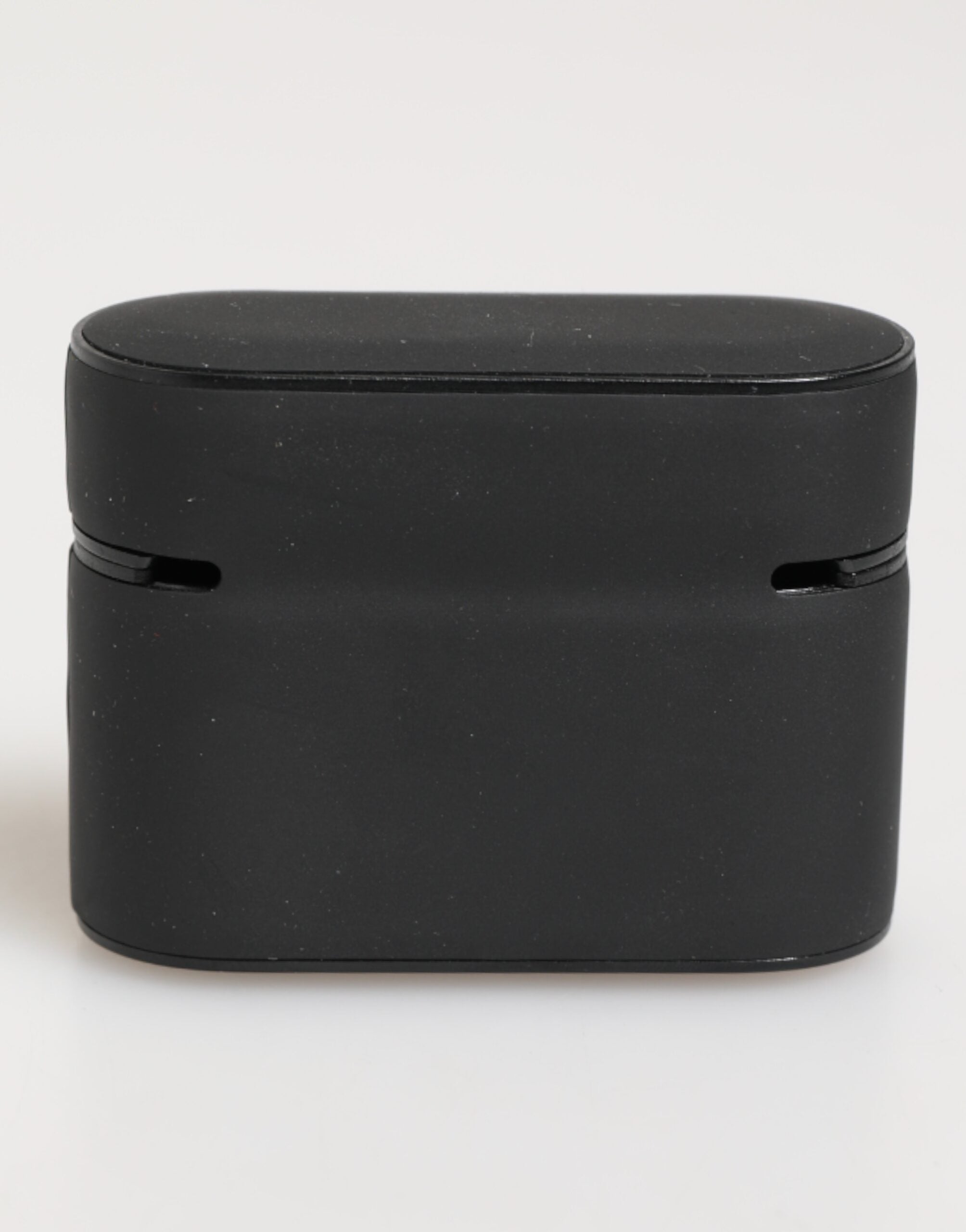 Black Mint Rubber Logo Embossed Accessory Airpods Case - ventzia