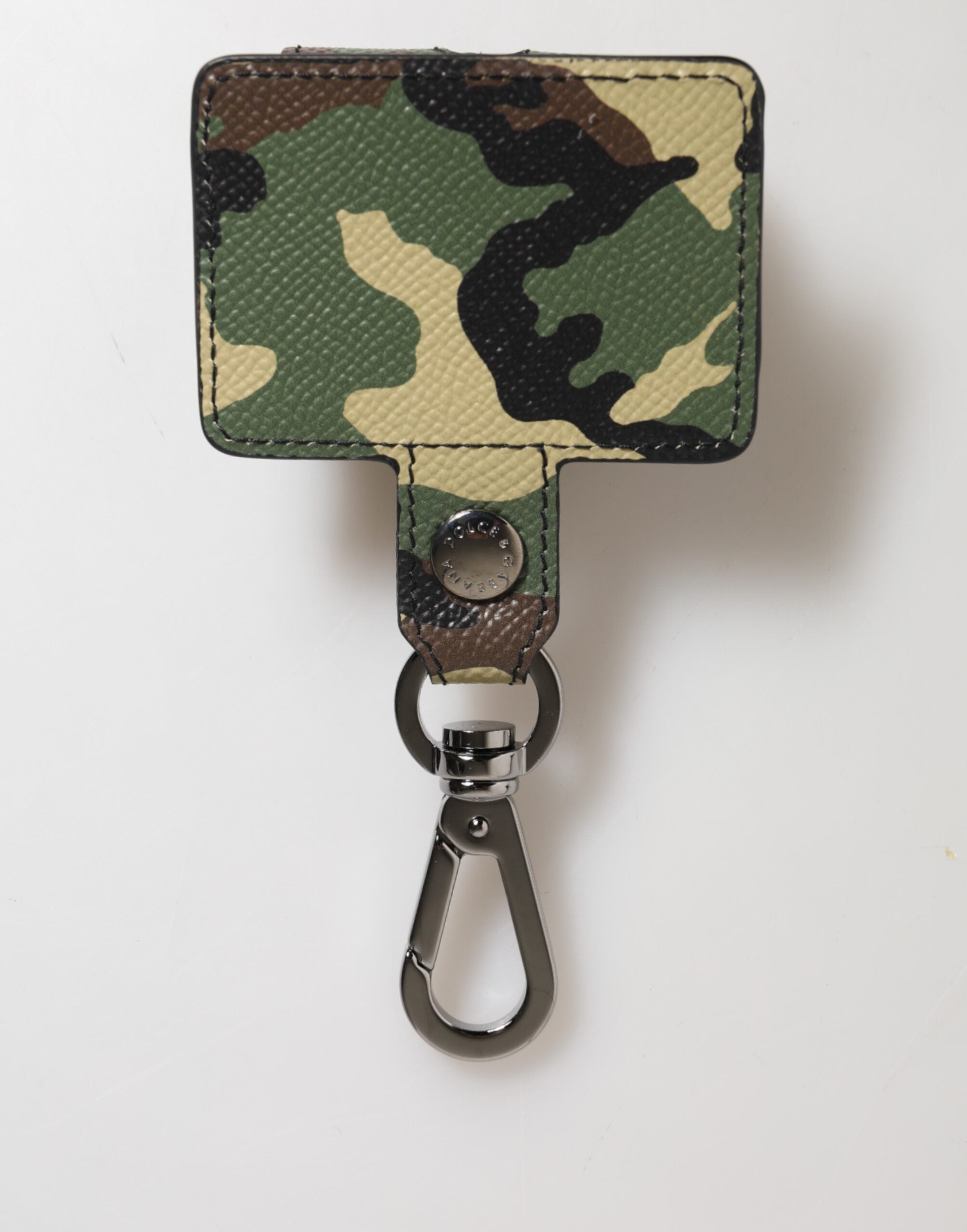 Multicolor Camouflage Leather Metal Accessory Airpods Case - ventzia