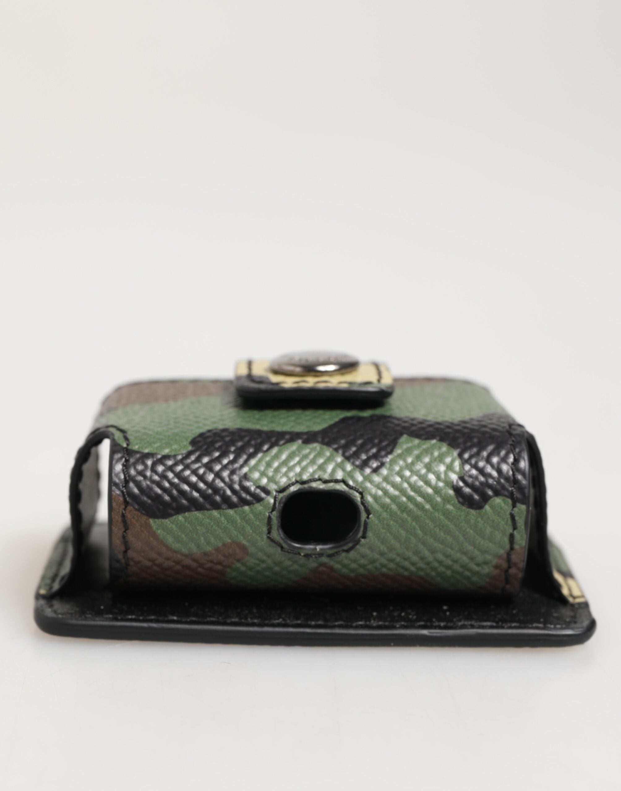 Multicolor Camouflage Leather Metal Accessory Airpods Case - ventzia