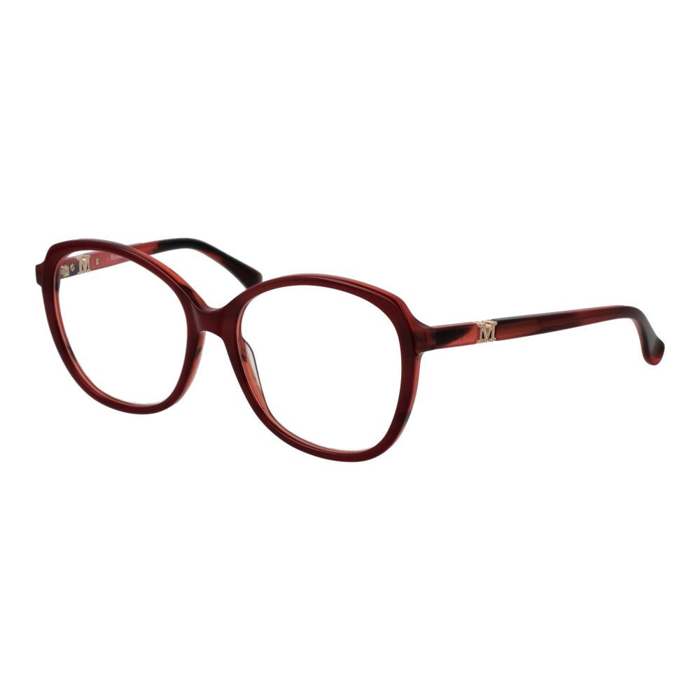 Burgundy Plastic Glasses (Frames) - ventzia