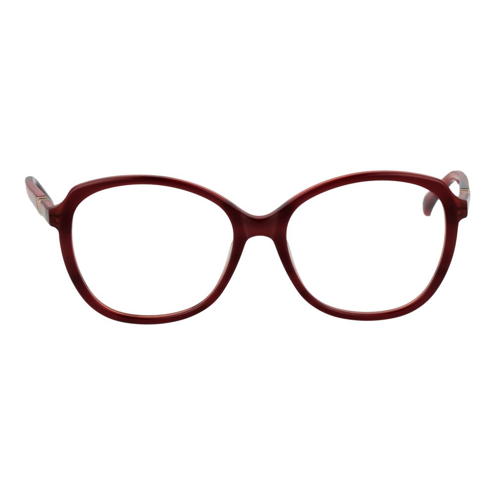 Burgundy Plastic Glasses (Frames) - ventzia
