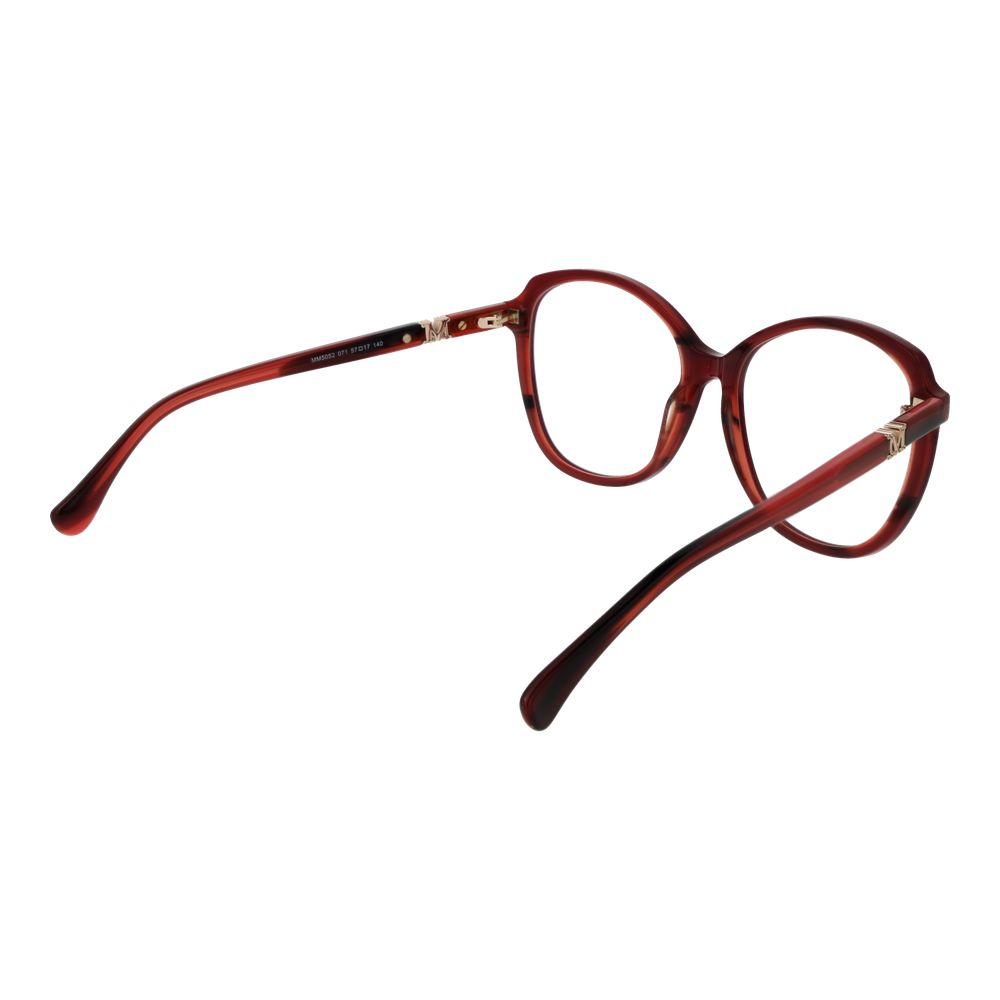 Burgundy Plastic Glasses (Frames) - ventzia