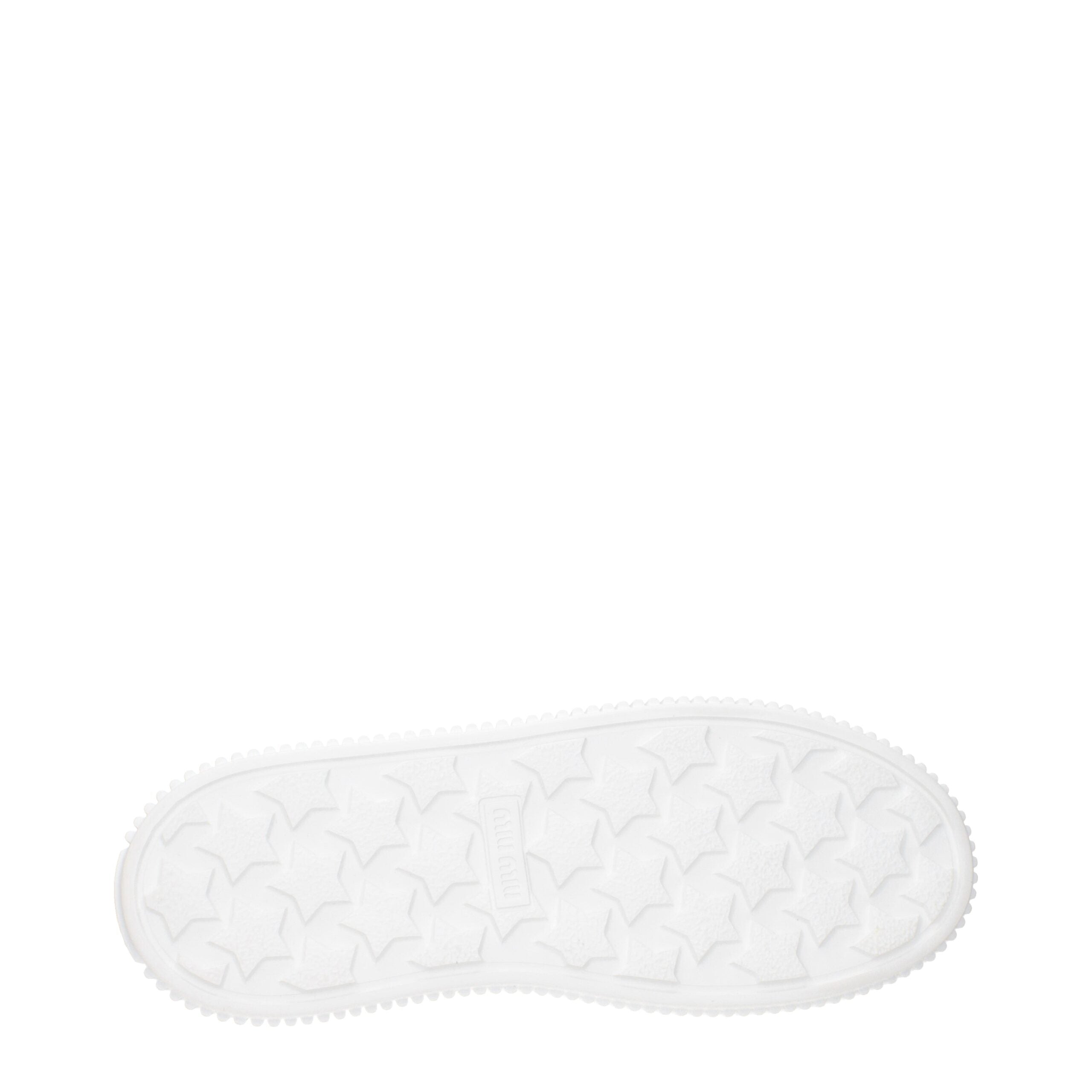 Beige Fabric Platform Sneakers