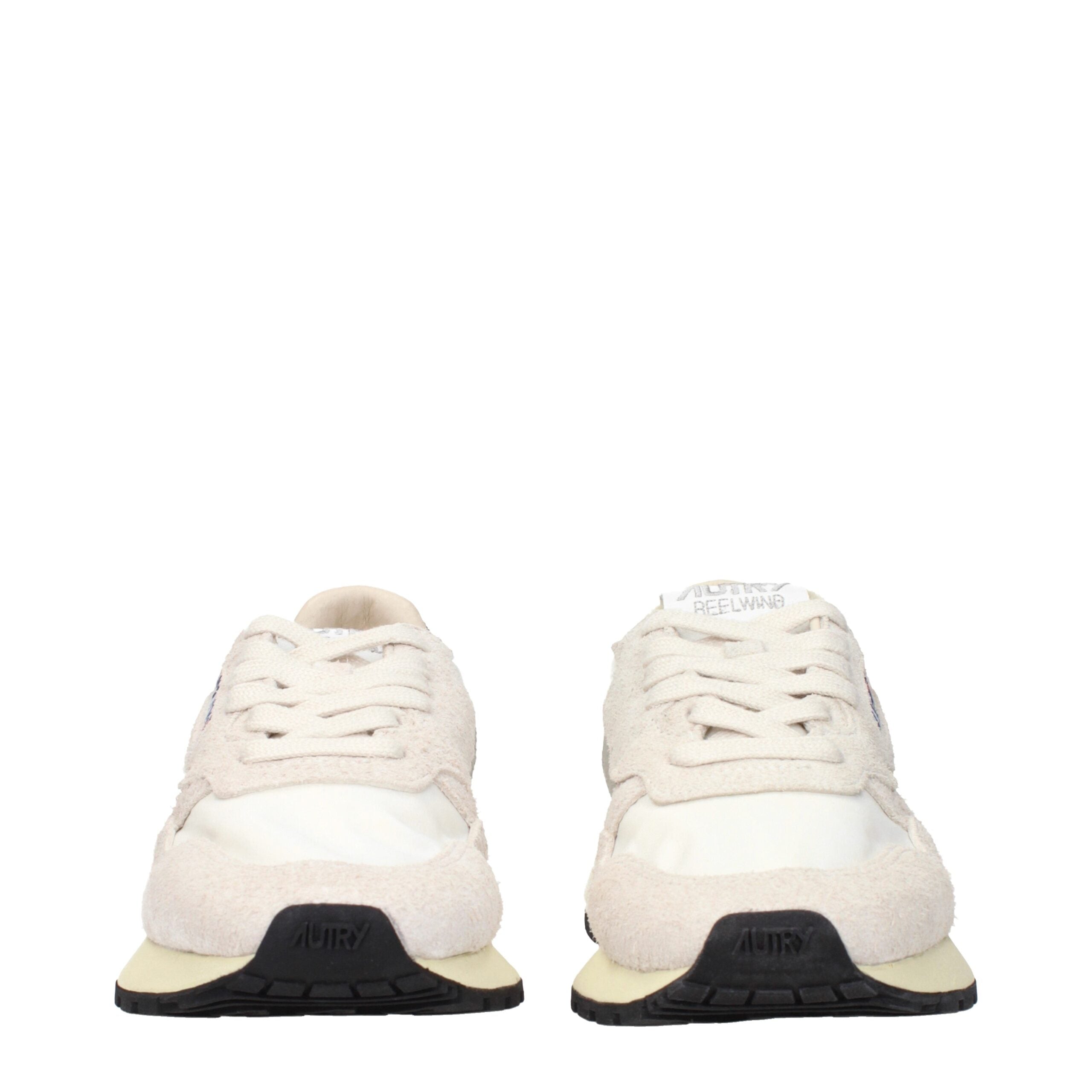 Beige Fabric Low Tops