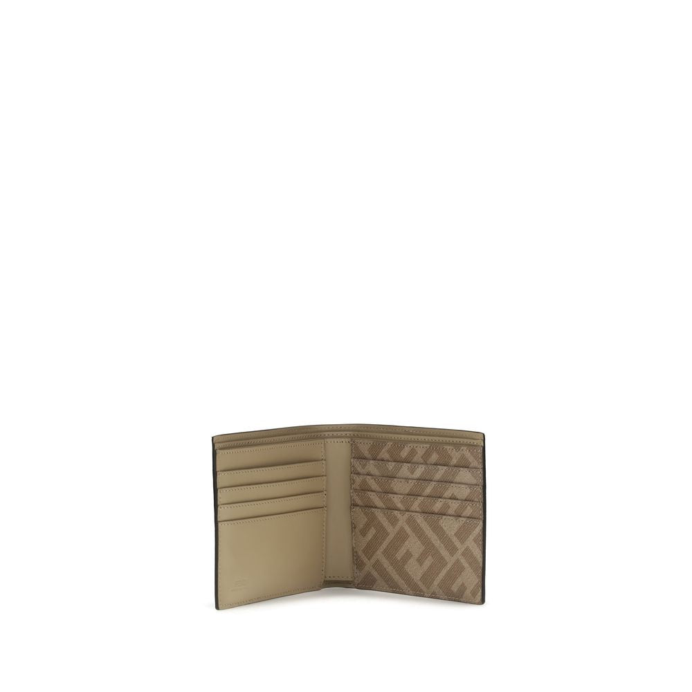 Beige Calf Leather Bos Taurus Wallet - ventzia