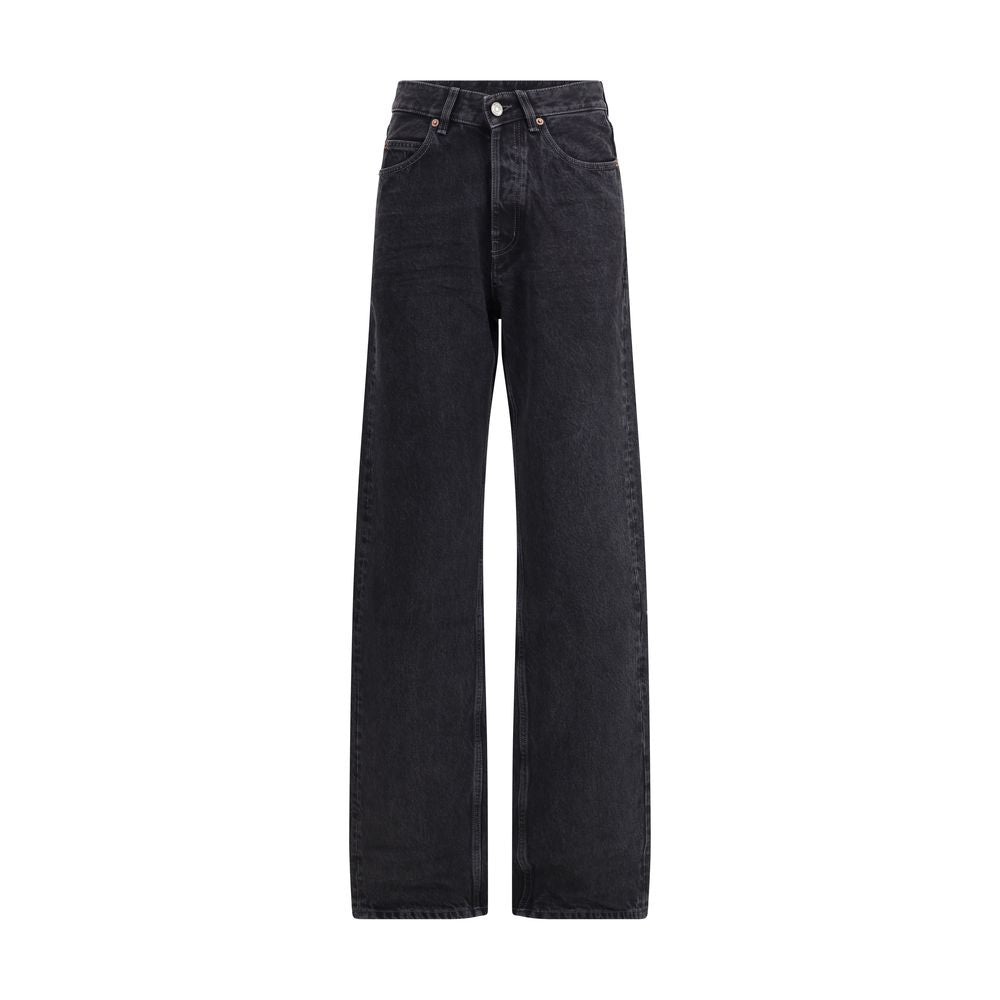 Black Cotton Slim Fit Jeans - ventzia