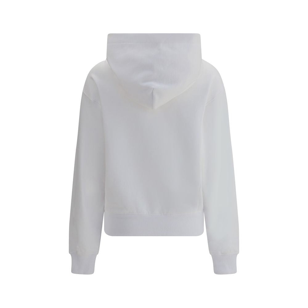 White Cotton Sweatshirt - ventzia