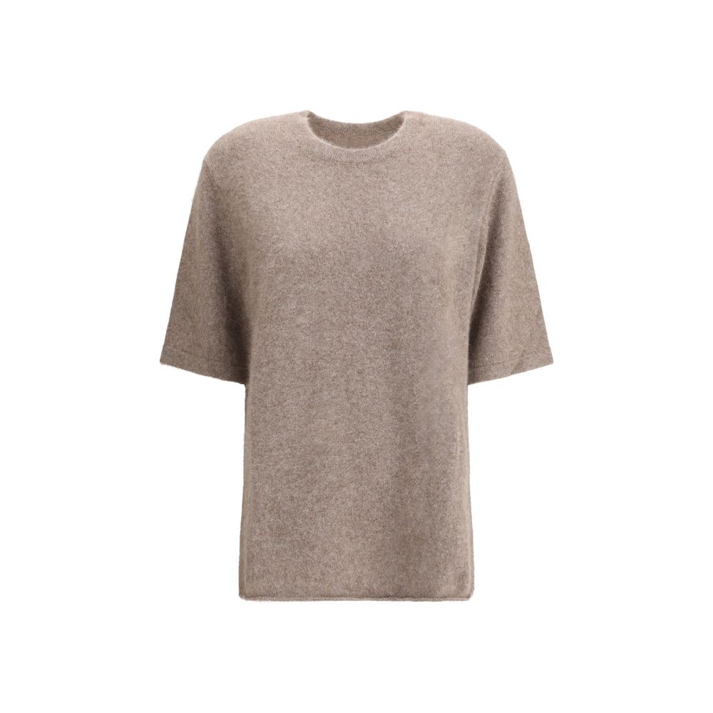 Beige Wool Sweatshirt - ventzia