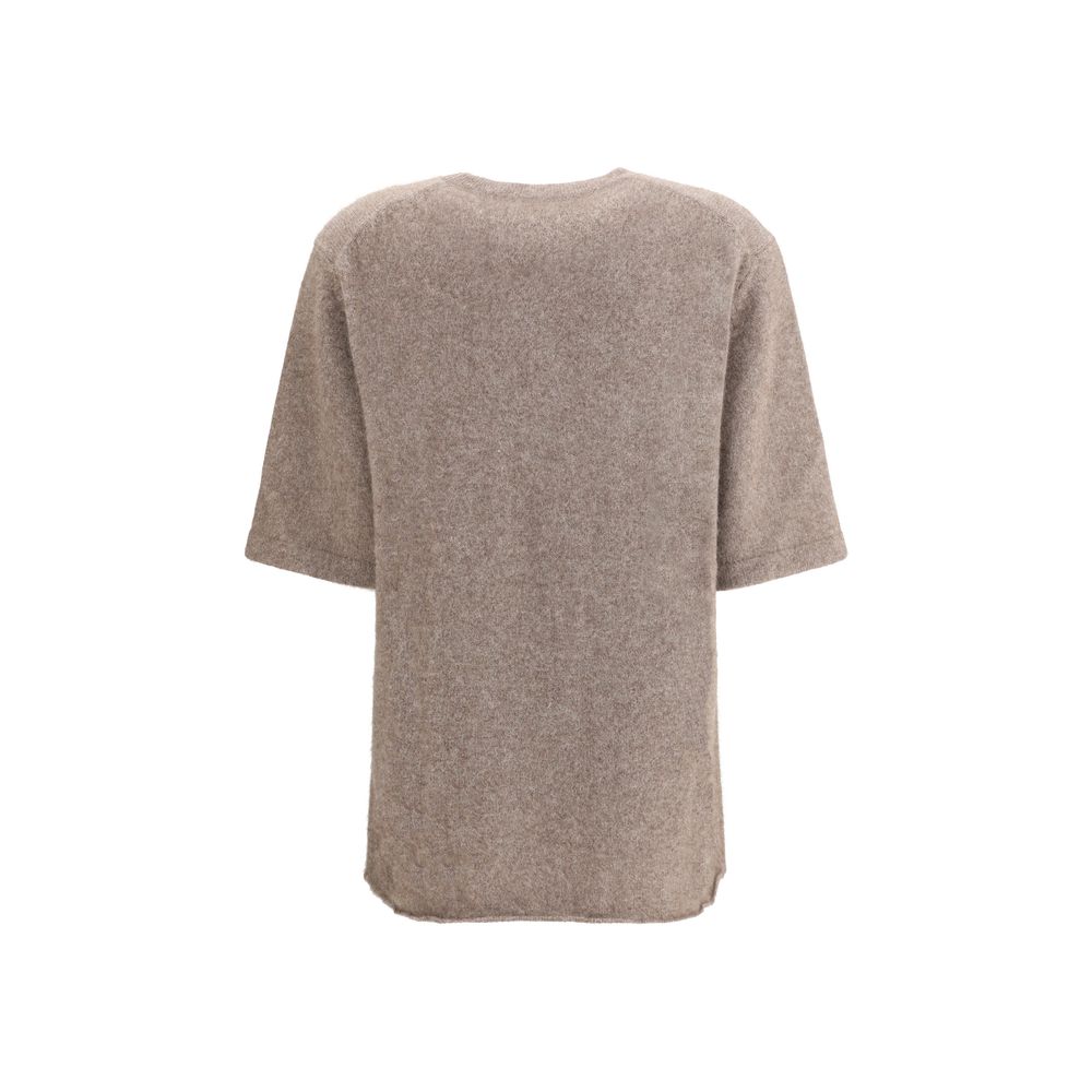 Beige Wool Sweatshirt - ventzia