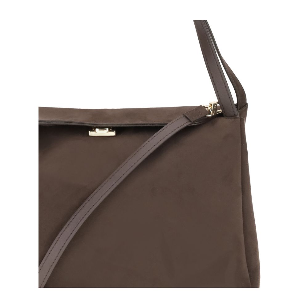 Brown Other Fibres Shoulder Bag - ventzia