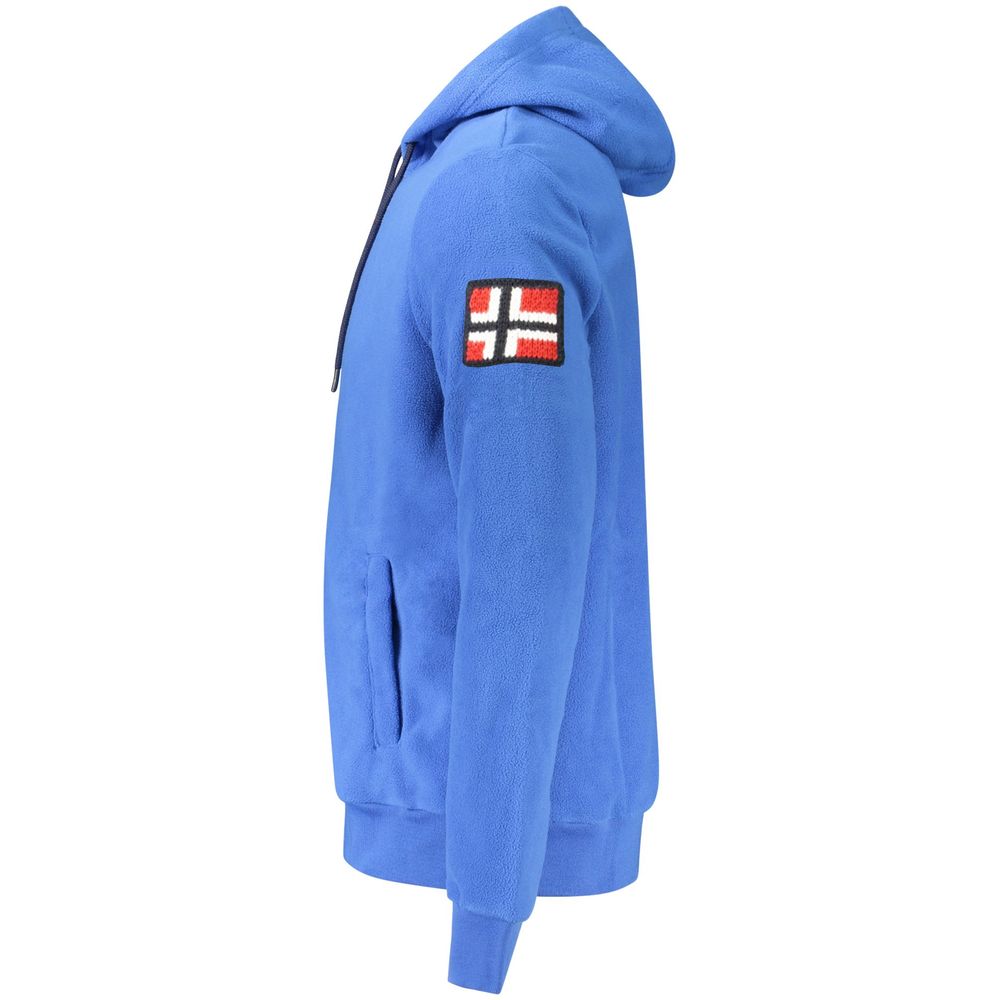 Blue Polyester Men Sweater - ventzia
