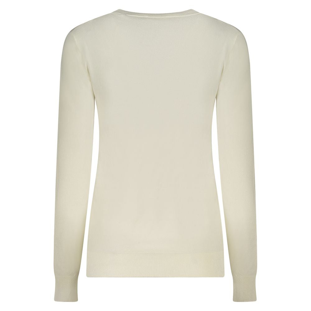 Bianco Viscosa Women's Long-Sleeved T-Shirt - ventzia