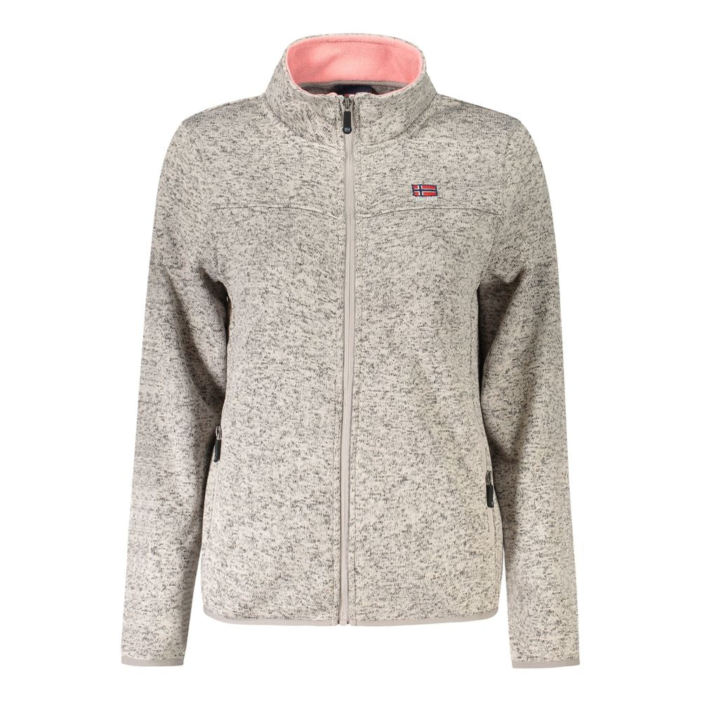 Beige Polyester Sweatshirt
