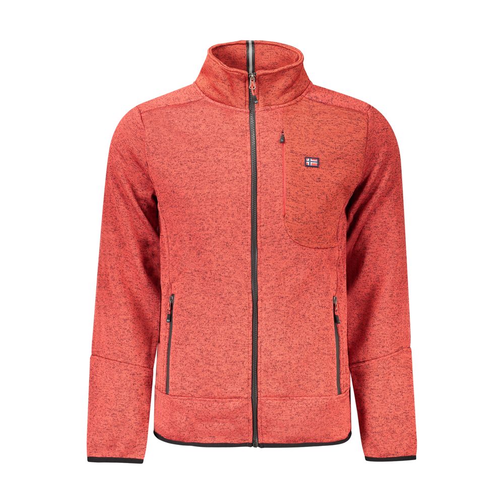 Rosso Polyester Mens Sweatshirt - ventzia
