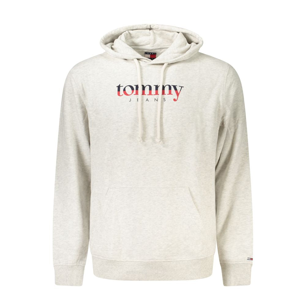 Gray Cotton Mens Hoodie - ventzia