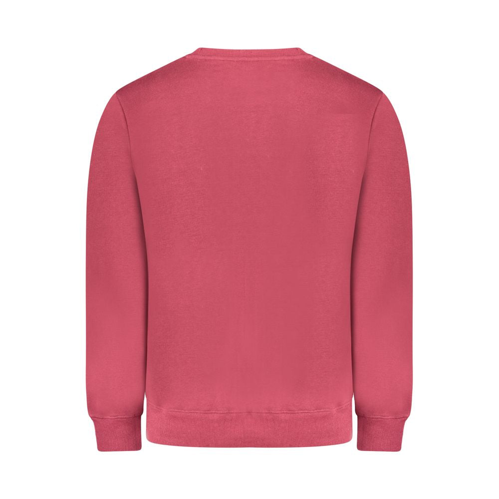 Red Cotton Men's Sweatshirt - ventzia