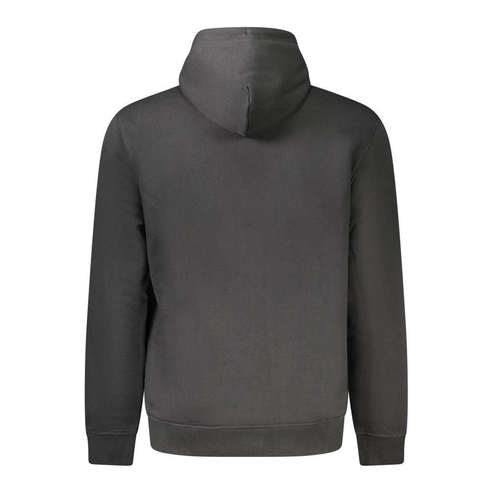 Black Cotton Men's Sweatshirt - ventzia