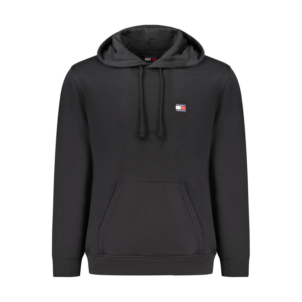 Black Cotton Men's Hoodie - ventzia