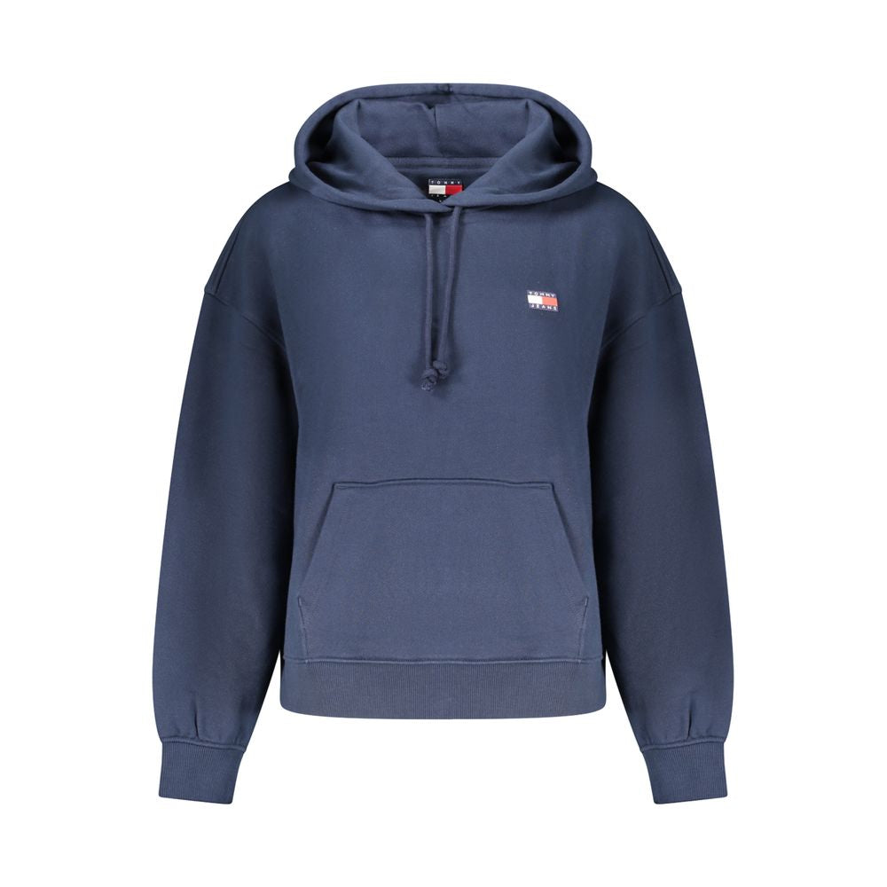 Blue Cotton Women Sweatshirt - ventzia