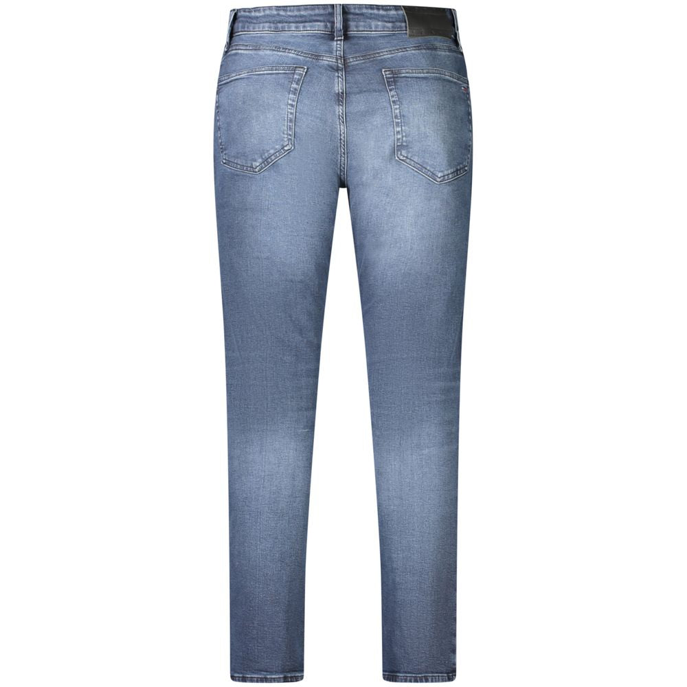 Blu Cotton Men Jeans - ventzia