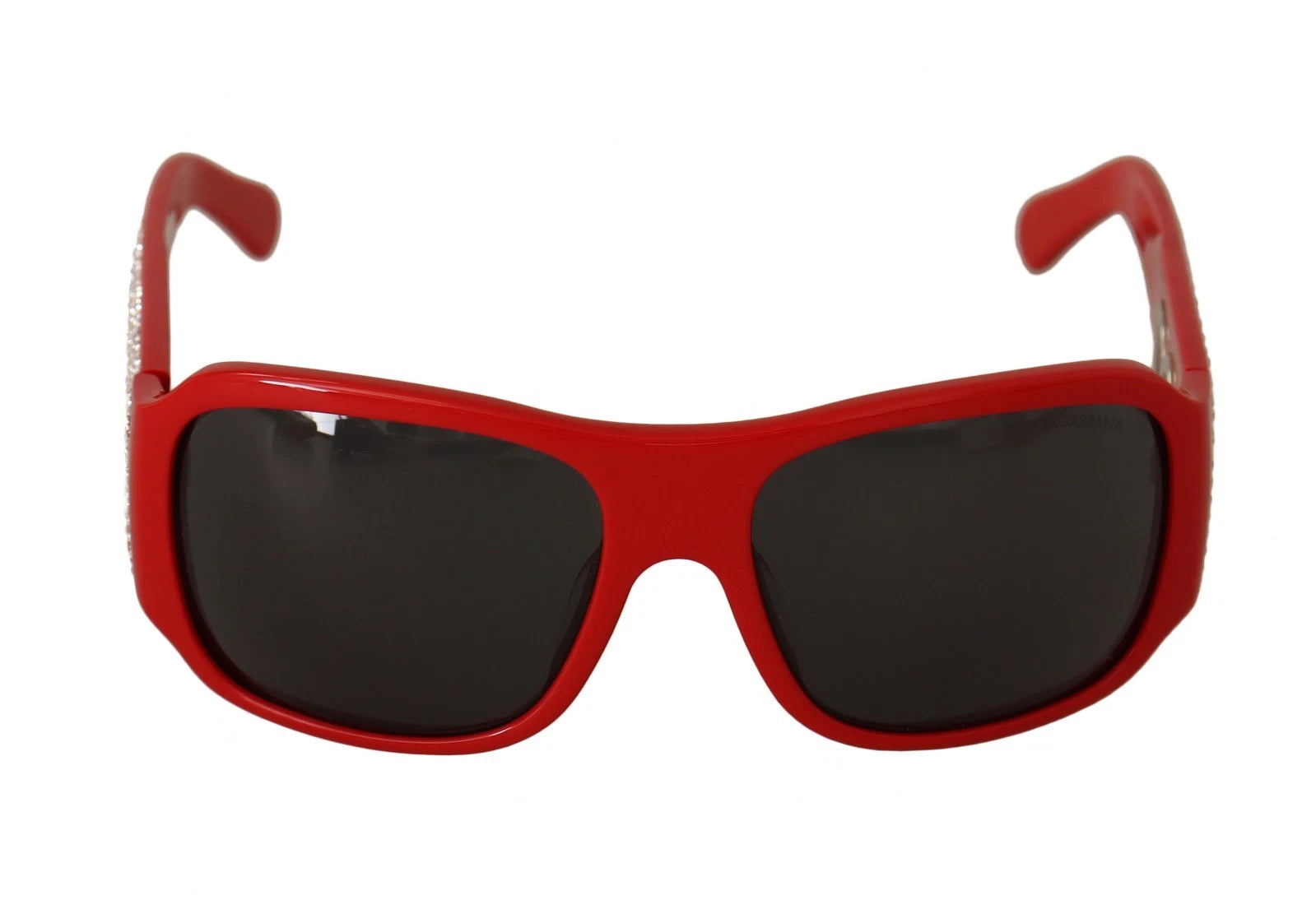 DG4027 Red Crystal Black Lens Shades Sunglasses - ventzia