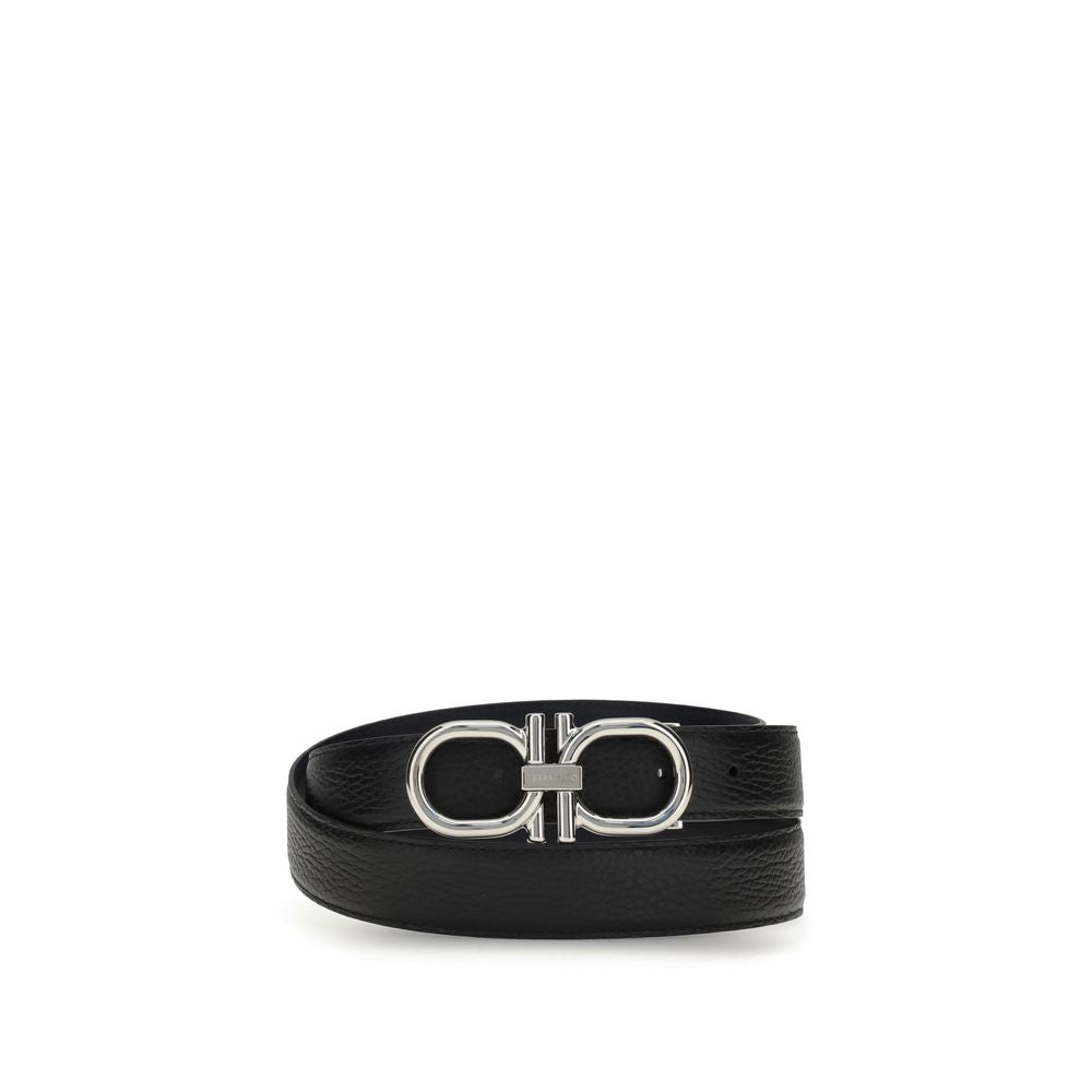 Black Calf Leather Bos Taurus Regular Belt - ventzia