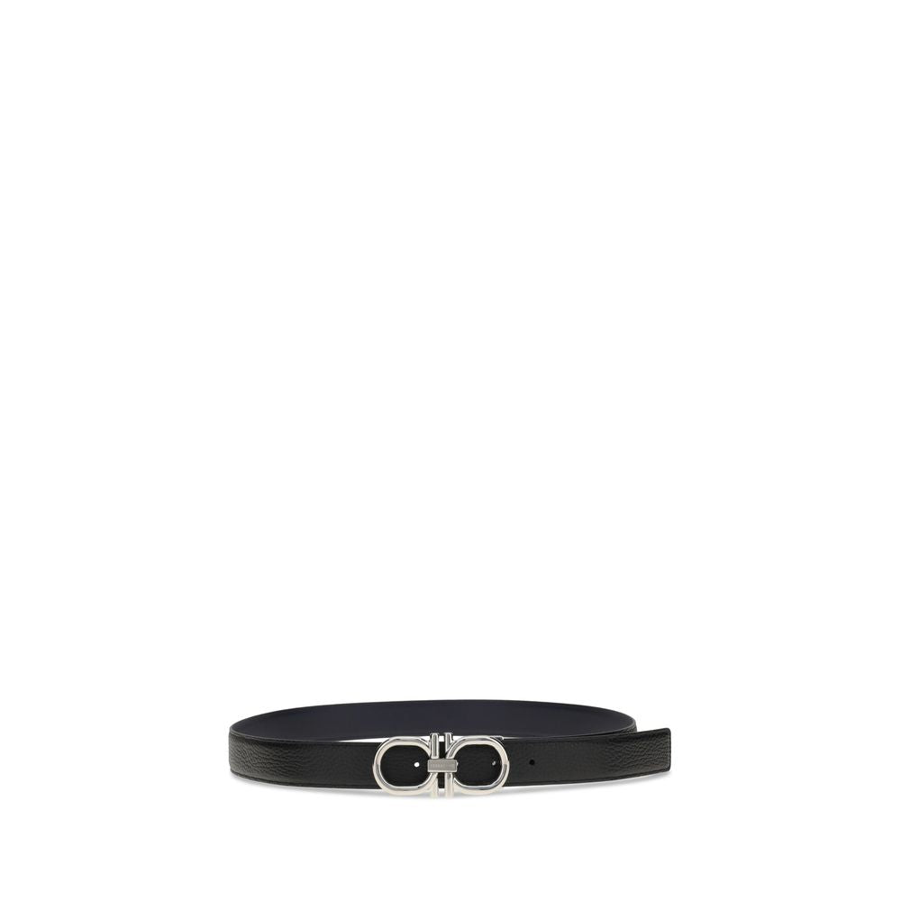 Black Calf Leather Bos Taurus Regular Belt - ventzia
