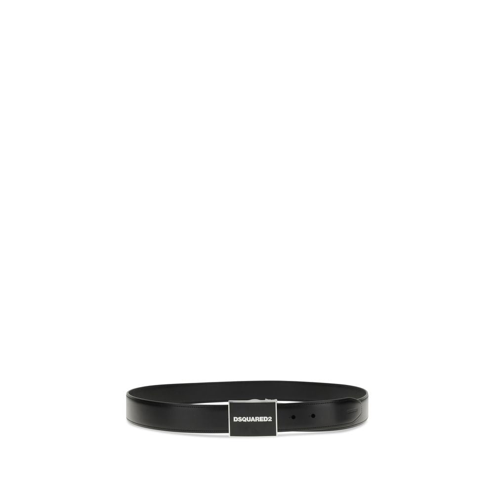 Black Calf Leather Bos Taurus Regular Belt - ventzia