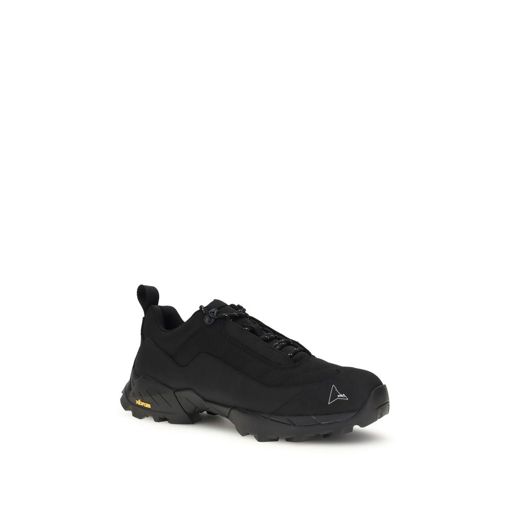 Black Polyamide Athletic Sneakers - ventzia