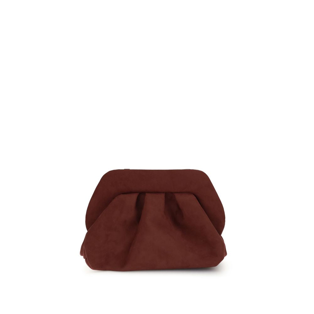 Brown Other Fibres Clutch Bag - ventzia