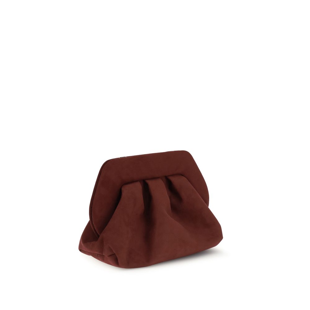 Brown Other Fibres Clutch Bag - ventzia