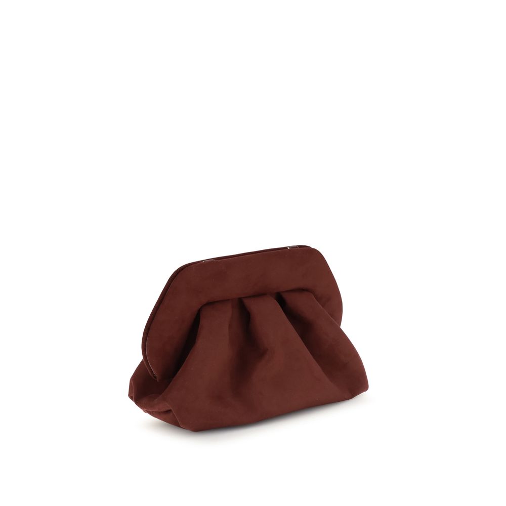 Brown Other Fibres Clutch Bag - ventzia