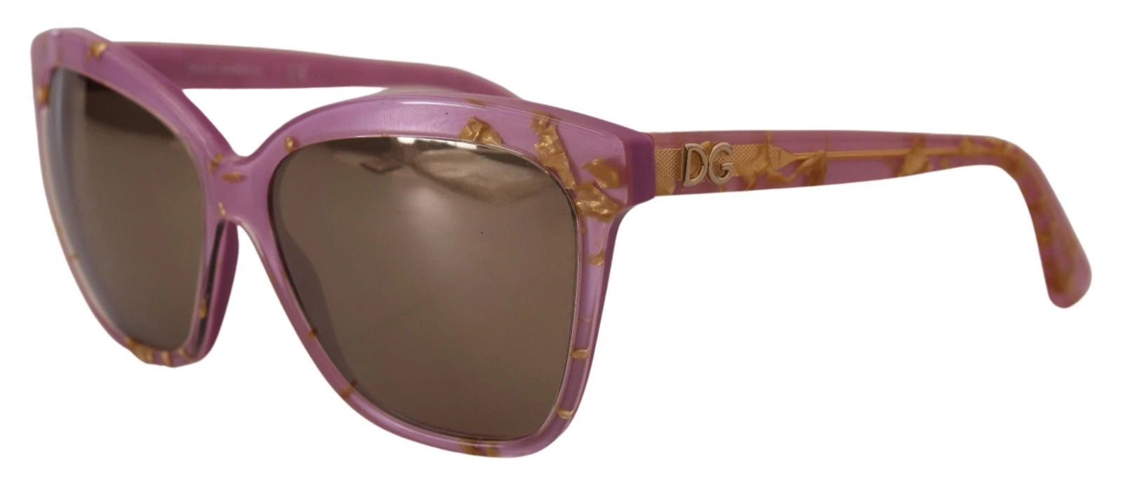 DG4251 Pink Gold Full Rim Rectangle Frame Shades - ventzia