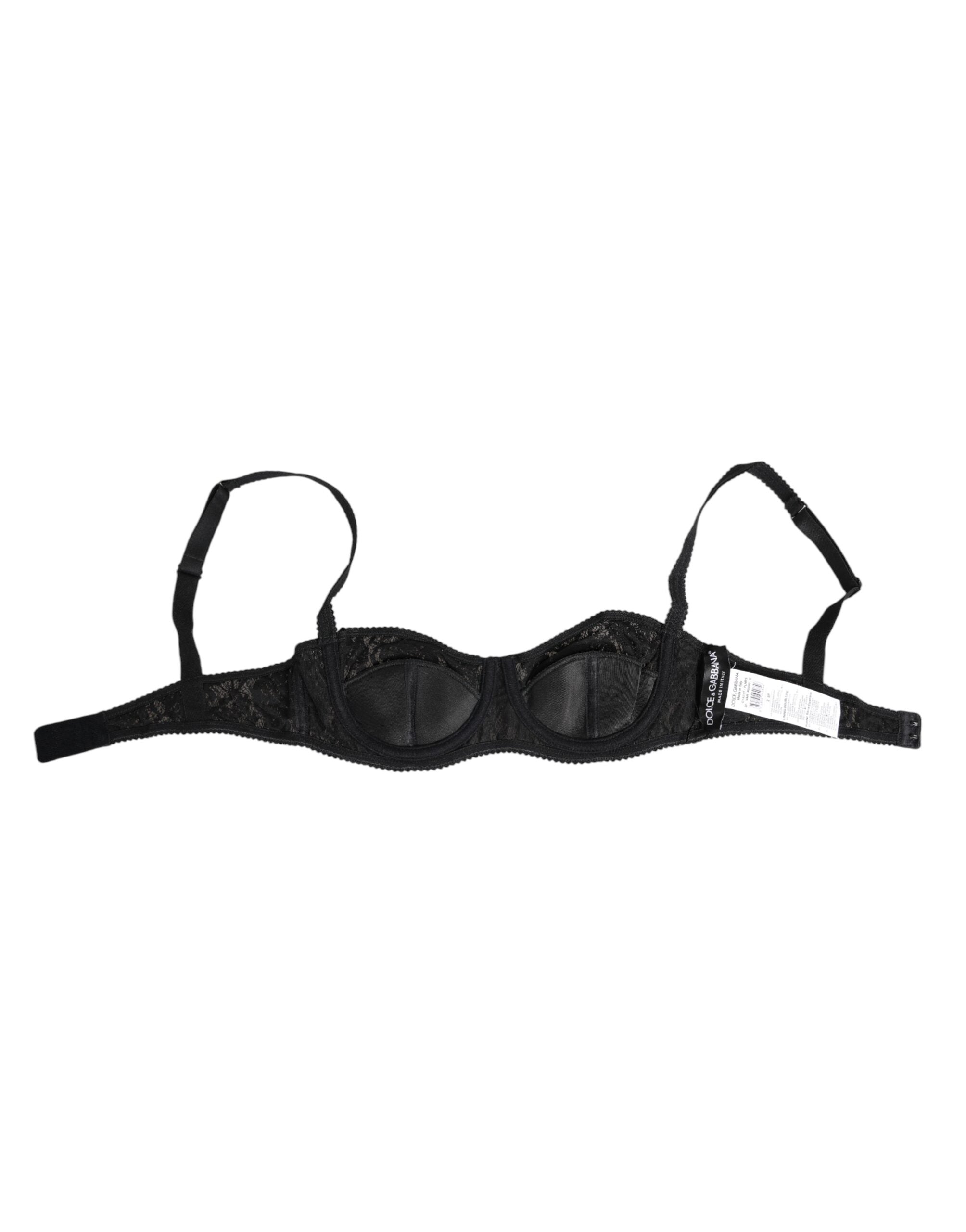 Black Lace Underwire Bra Lingerie Underwear - ventzia