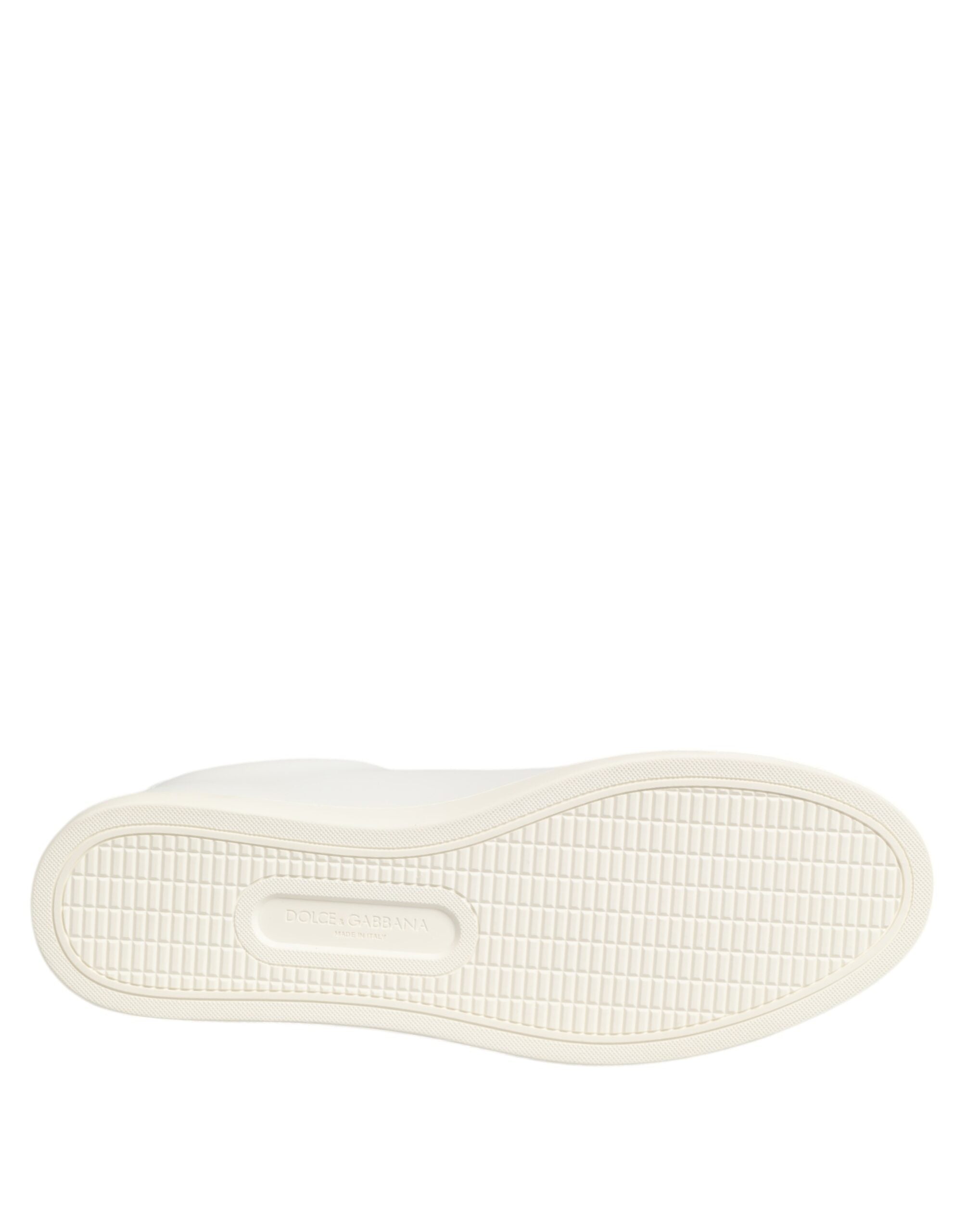 White Leather Rose Embroidery Low-Top Shoes - ventzia
