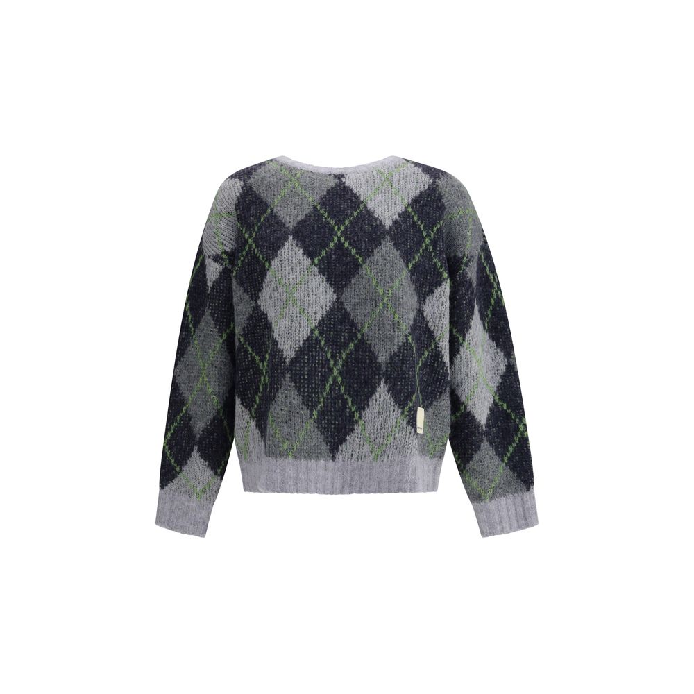 Gray Polyamide Sweatshirt - ventzia